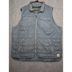 Carhartt 102749 Women's Reversible Puffer Fleece Vest Zip Up Size XXL (20) Gray